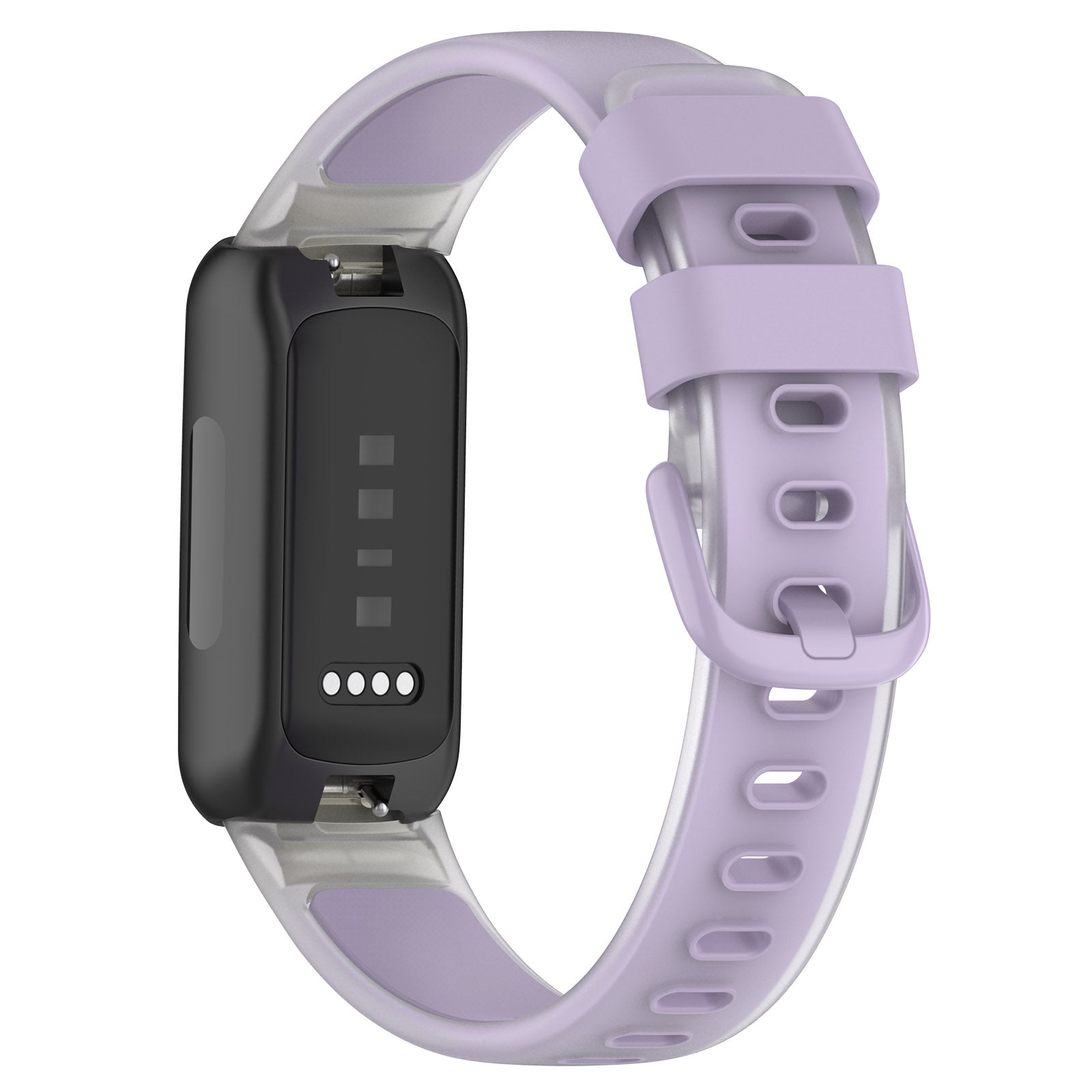 For Fitbit Inspire 3 Silicone Watch Band Dual Color Transparent Wrist Strap For Fitbit Inspire 3 Silicone Watch Band Dual Color Transparent Wrist Strap
